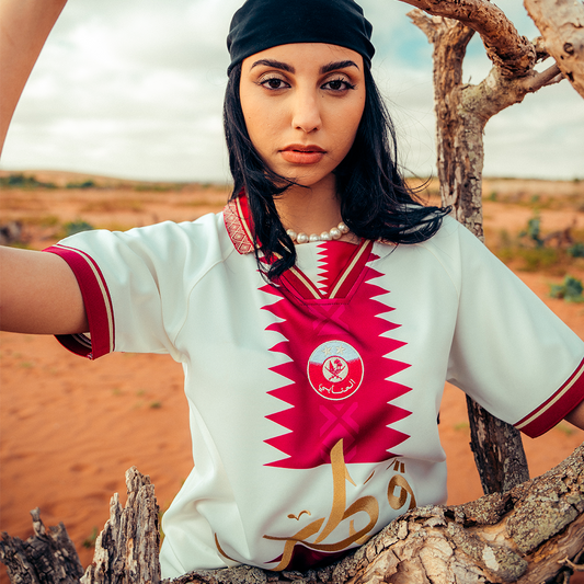 Qatar Football Jersey Tee WC2026