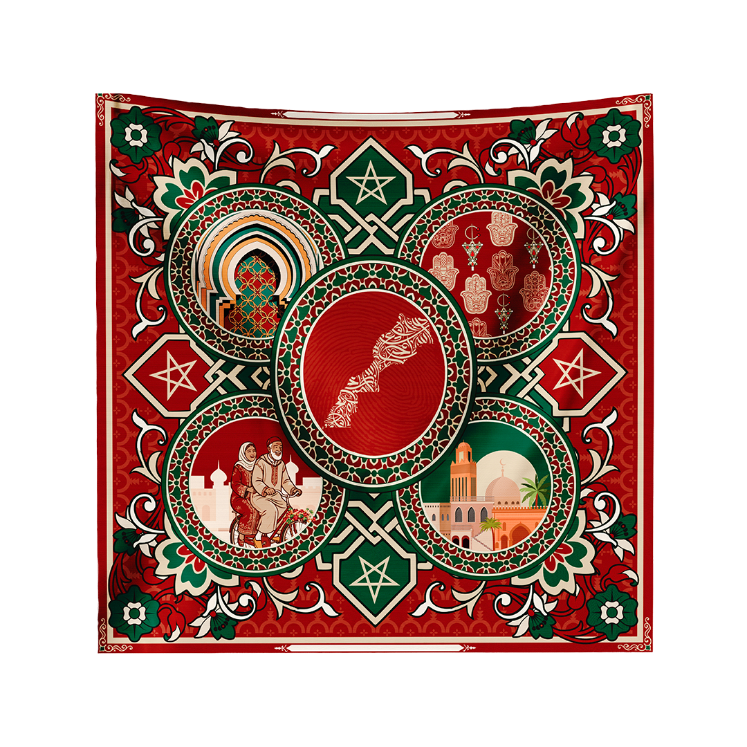 Hikaytena Silk Scarf - Al Maghrib