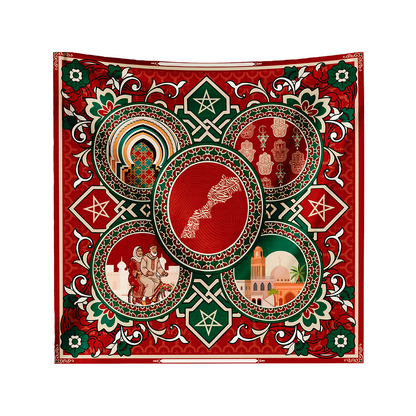 Hikaytena Silk Scarf - Al Maghrib