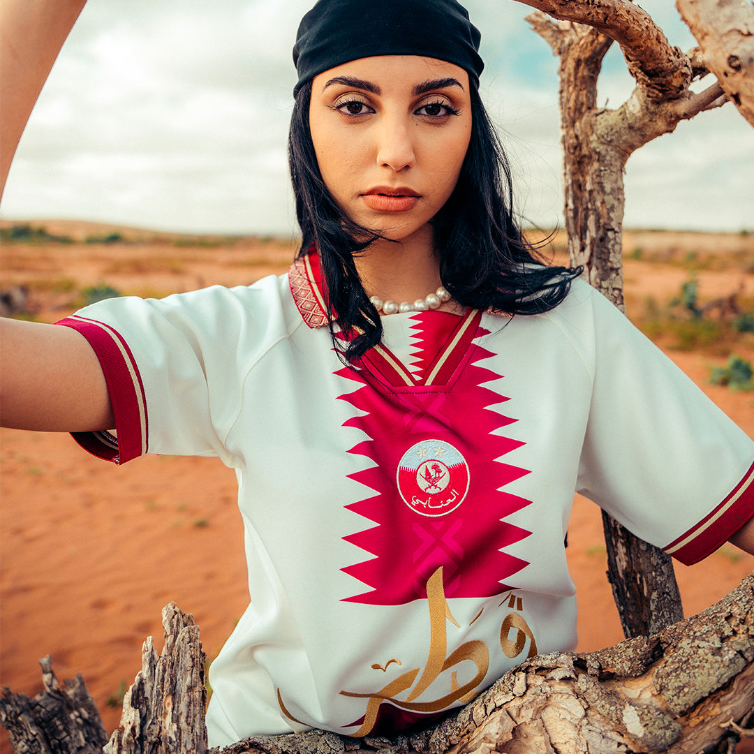 Qatar Football Jersey Tee WC2026