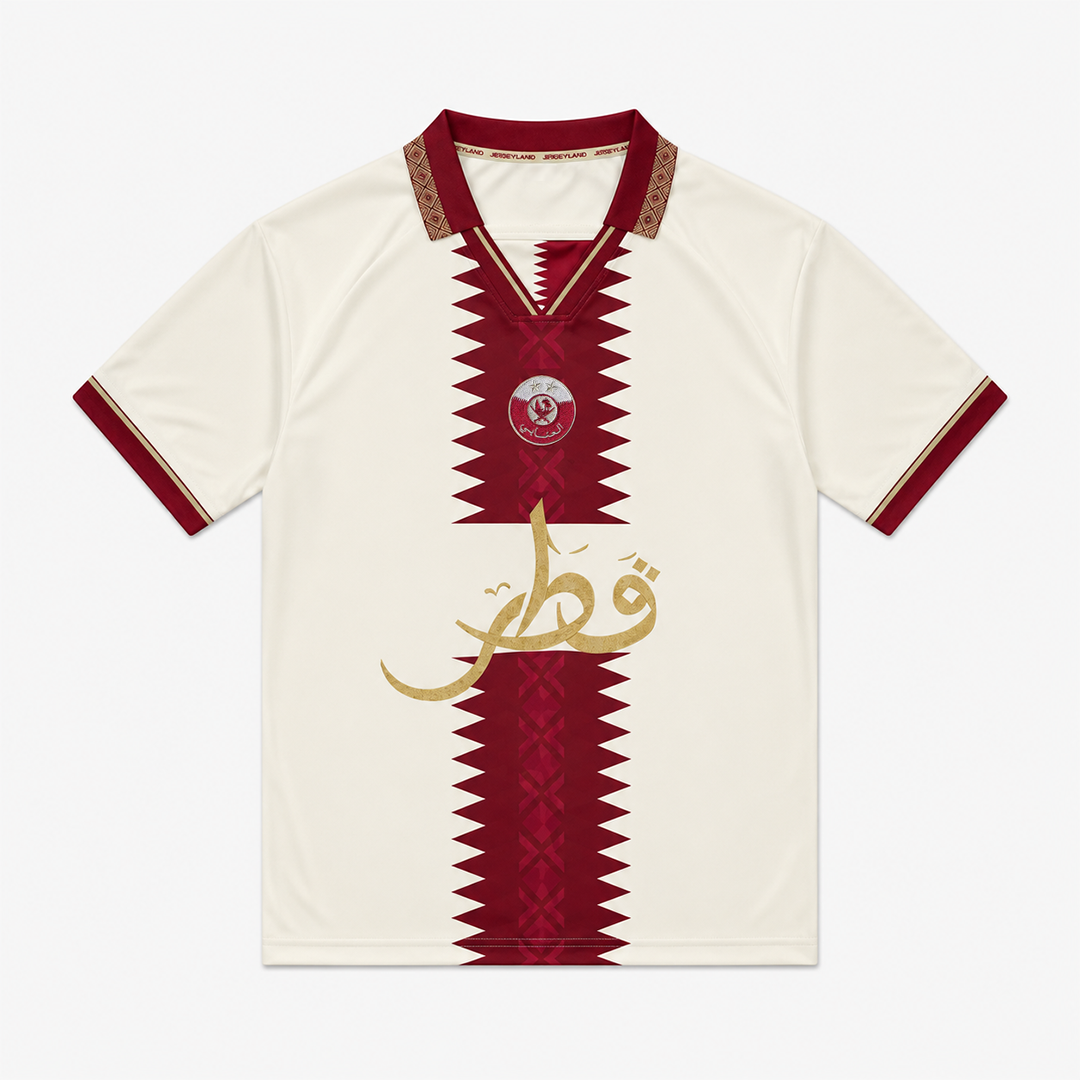 Qatar Football Jersey Tee WC2026