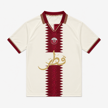 Qatar Football Jersey Tee WC2026
