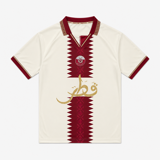 Qatar Football Jersey Tee WC2026