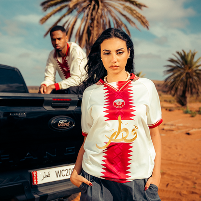 Qatar Football Jersey Tee WC2026